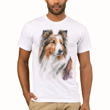 T - Shirt zum Anmalen von Sheltie