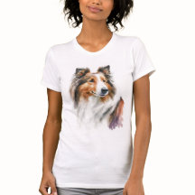 T - Shirt zum Anmalen von Sheltie