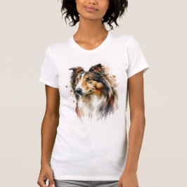 T - Shirt zum Anmalen von Sheltie