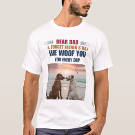 T - Shirt zum Besten Vater - Hunde-Lover-Geschenk