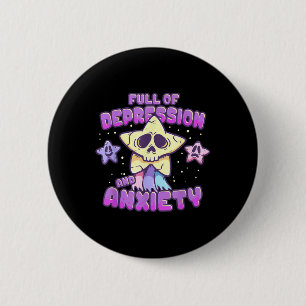 T-Shirt zum Bewusstsein für psychische Gesundheit Button