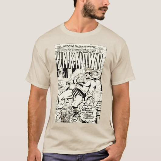 T-Shirt zum Comic 'Adventures into the UNKNOWN' au (Vorderseite)