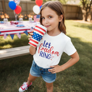 T - Shirt zum Freiheitsring am 4. Juli für Kinder