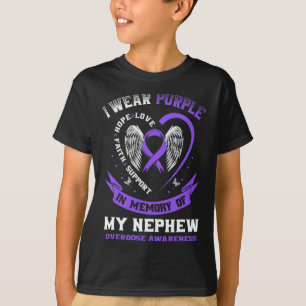 T-Shirt zum Gedenken an den Neffen gegen Überdosie
