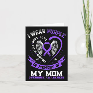 T-Shirt zum Gedenken an Mama gegen Überdosierung L Karte