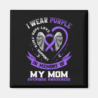 T-Shirt zum Gedenken an Mama gegen Überdosierung L Magnet