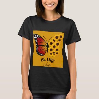 T - Shirt zum Genießen mit schönen Schmetterlingen