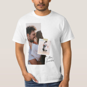 T - Shirt zum Hochzeitstag in Schwarz und Weißbuch