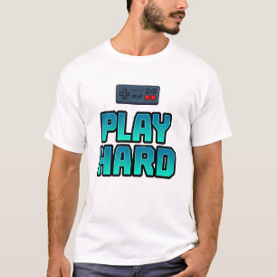 T-Shirt zum Retro-Spiel auf Joystick-Symbol