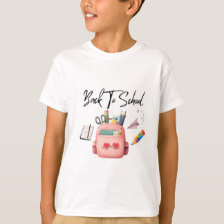T-Shirt zum Schulbeginn Kawaii-Illustrationen