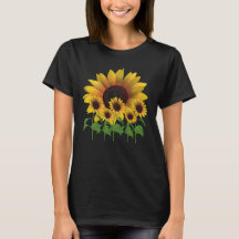 T - Shirt zum Sonnenblumenspass von Frauen