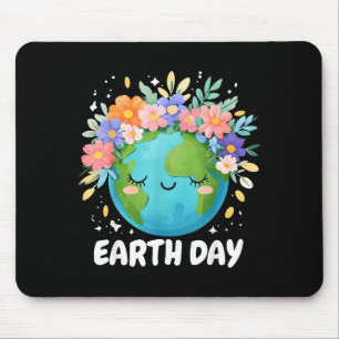 T-Shirt zum Tag der Erde Cute &amp; Floral Planet  Mousepad