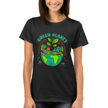 T-Shirt zum Tag der Erde Grüner Planet