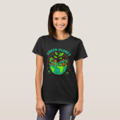 T-Shirt zum Tag der Erde Grüner Planet (Vorne ganz)