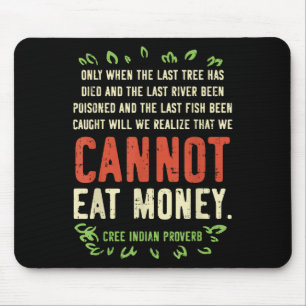 T-Shirt zum Tag der Erde Pro-Rettung der Umwelt Zi Mousepad
