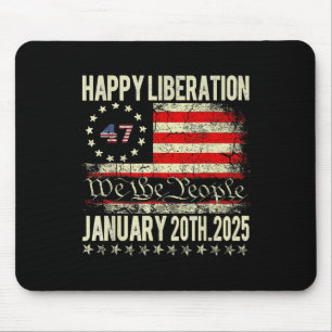T-Shirt zum Tag der glücklichen Befreiung Präsiden Mousepad