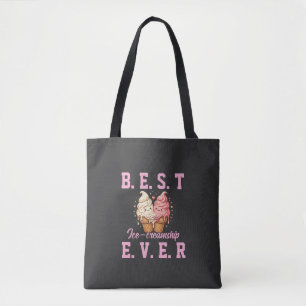 T-Shirt zum Tag des besten Freundes: Süßes Eis-Bes Tasche