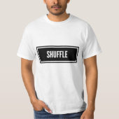 T - Shirt zum Tanzen mit Schwarzweiß-Shuffle (Vorderseite)