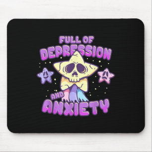 T-Shirt zum Thema psychische Gesundheit voller Dep Mousepad
