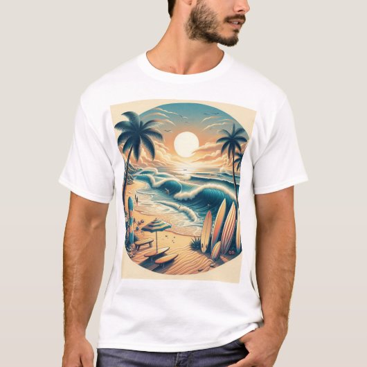 T - Shirt zum Thema Strand (Vorderseite)