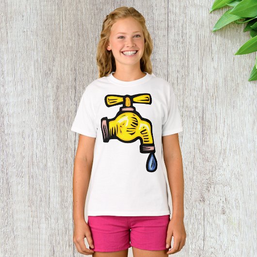 T - Shirt zum Tropfen von Faucet Girls