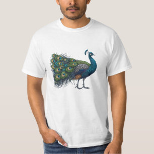 T - Shirt zum Wert von Pfauvögeln
