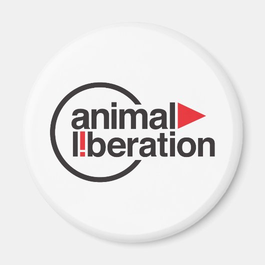 T - Shirt zur Befreiung von Tieren Magnet (Vorne)