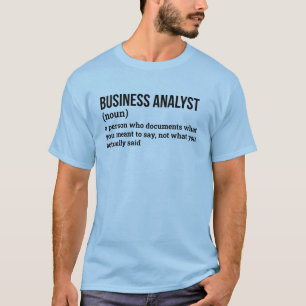T-Shirt zur Definition strategischer Analytiker