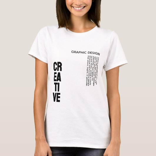 T - Shirt zur Definition von kreativem Design (Vorderseite)