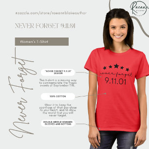 T-Shirt zur Erinnerung an 9/11 - Niemals vergessen
