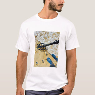 T - Shirt zur Erkennung von Metallen am Strand - F