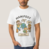 T - Shirt zur individuellen Reisemanifestation (Vorderseite)