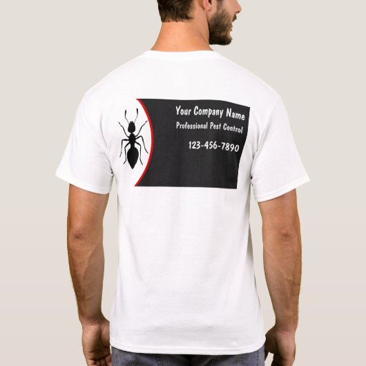T - Shirt zur Kontrolle von Schädlingen (Rückseite)