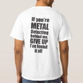 T - Shirt zur Metallerkennung (Rückseite)