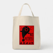 T - Shirt zur Mythologie des Katfisch-Erdbebens Tragetasche (Rückseite)