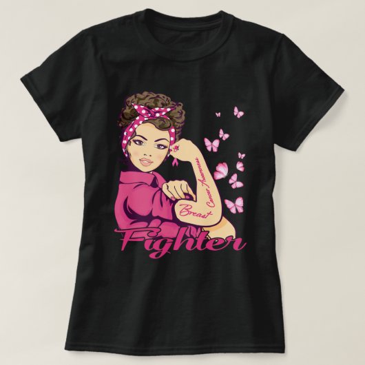 T-Shirt zur Sensibilisierung für Brustkrebs (Design vorne)