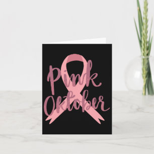 T-Shirt zur Sensibilisierung für Krebs - Im Oktobe Karte