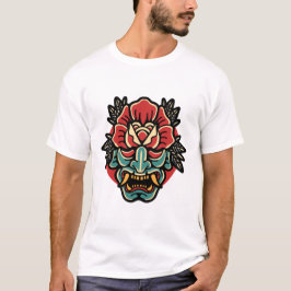 T - Shirt zur Tätowierungsgestaltung auf Rose