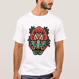 T - Shirt zur Tätowierungsgestaltung auf Rose