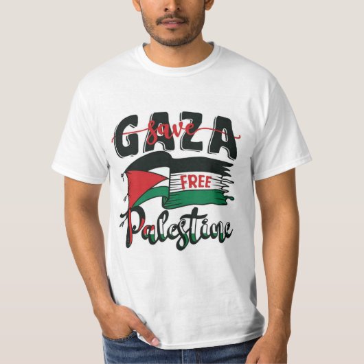 T - Shirt zur Unterstützung der palästinensischen (Vorderseite)