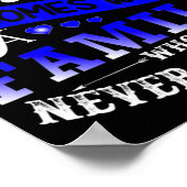 T - Shirt zur Unterstützung von Ataxie-Sensibilisi Poster (Ecke)