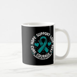 T-Shirt zur Unterstützung von Eierstockkrebs Famil Kaffeetasse
