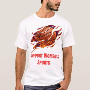T-Shirt zur Unterstützung von Frauensport Basketba