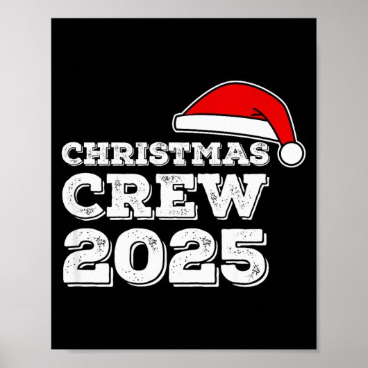 T-Shirt zur Weihnachtsmannschaft 2025 passend zur Poster (Vorne)