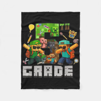 T-Shirt "Zurück zur Schule" 5. Stufe des Abbierspi Fleecedecke