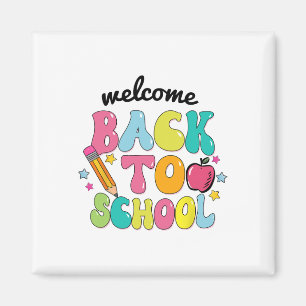 T-Shirt Zurück zur Schule Süße Bunte Bleistift Apf Magnet