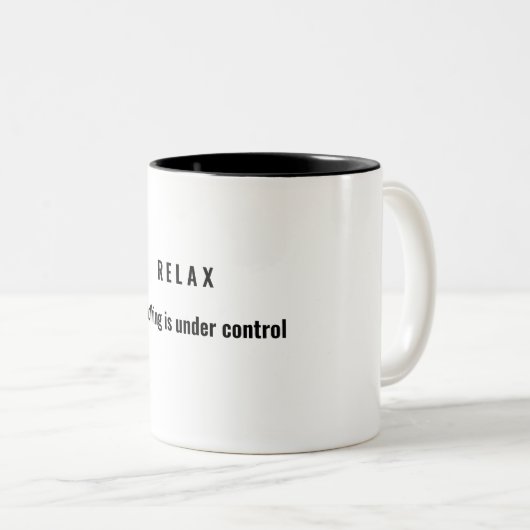 T - Shirt Zweifarbige Tasse (VorderseiteRechts)