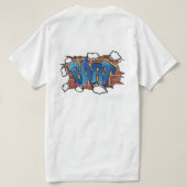T-ShirtBART" Urban Graffiti Art - Breaking Through T-Shirt (Design Rückseite)