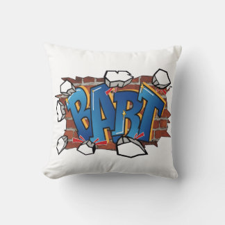 T-ShirtBART" Urbane Graffiti-Kunst - Durchbruch Kissen