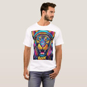 T-ShirtDJ Lion T - Shirt - Entfesseln Sie den Beat (Vorne ganz)